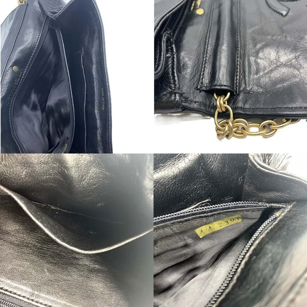 CHANEL Lambskin Leather Shoulder Bag